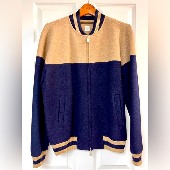 Beautiful bomber jacket by Eleventy! Size L. - Picture 1 of 3